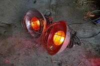 2 INFRA RED HEAT LAMPS - 2