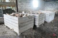 3 LARGE POTATO BOXES C/W TIMBER - 2