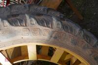 PAIR OF 230/95 R48 ROW CROP TYRES - 4