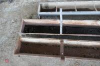 3 GALVANISED FEED TROUGHS - 4