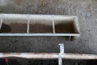 3 GALVANISED FEED TROUGHS - 7