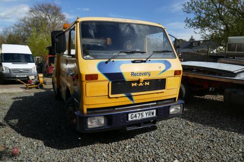 1990 MAN 7.5TONNE RECOVERY TRUCK