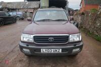 2003 TOYOTA 4X4 LAND CRUISER - 4