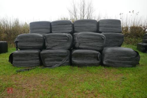 43 SQUARE BALES OF WRAPPED HAY(BIDS PER BALE)