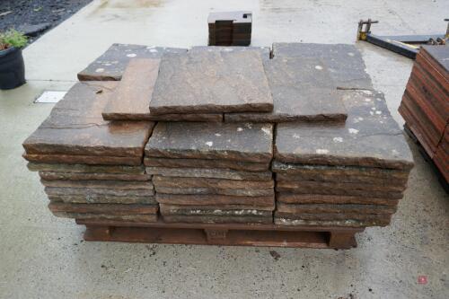 PALLET OF 57 CONCRETE PAVING SLABS