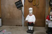 ORNAMENTAL CHEF WITH SIGN