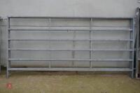 2 X 10' GALVANISED CATTLE HURDLES (154) - 3