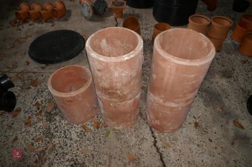 5 CHIMNEY POT LINERS (45)