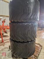 3 X 550 45 22.5 FLOTATION TYRES