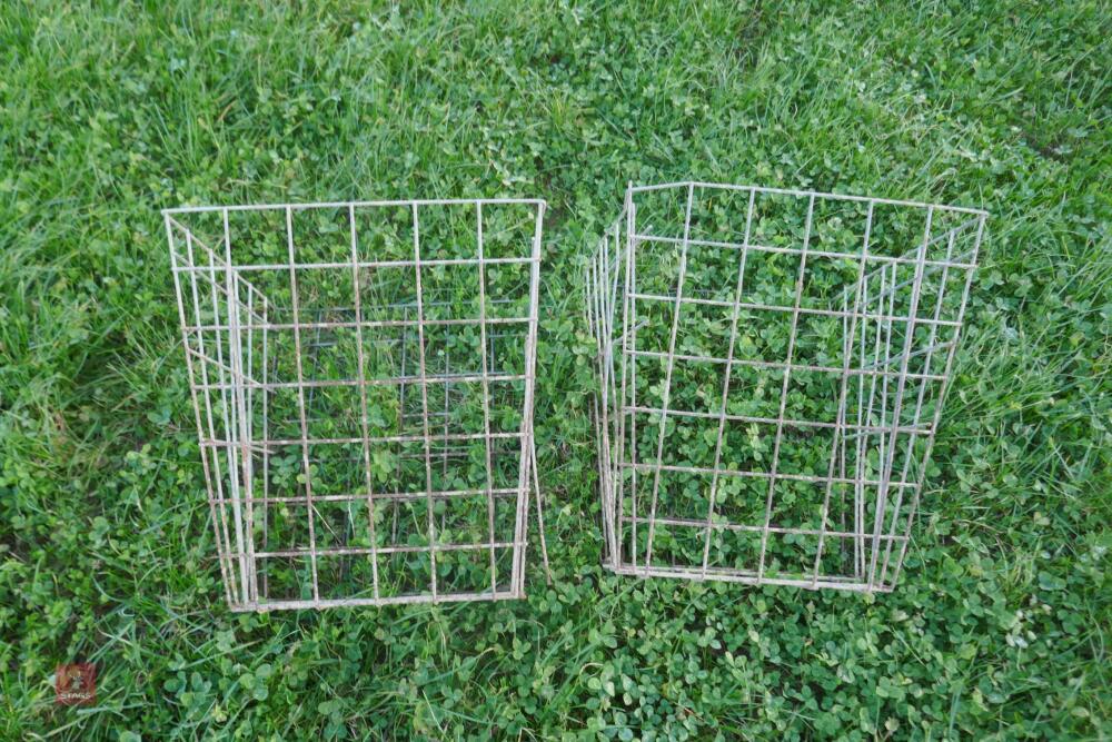 2 GALVANISED HOOK ON HAY RACKS