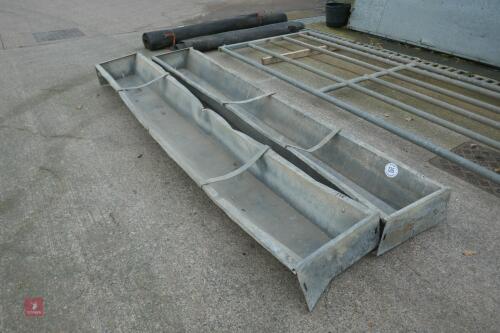 2 x 9' GROUND FEED TROUGHS (135)