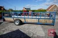 JOHN SHEPHERD 18' CATTLE FEED TRAILER - 4