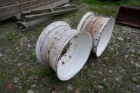 PAIR OF JCB WHEEL RIMS - 7