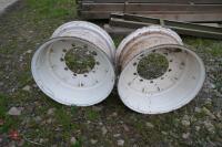 PAIR OF JCB WHEEL RIMS - 9