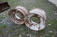 PAIR OF JCB WHEEL RIMS - 10