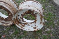 PAIR OF JCB WHEEL RIMS - 11