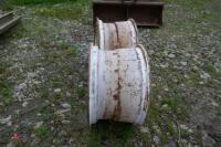 PAIR OF JCB WHEEL RIMS - 12