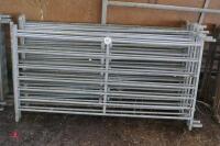 10 x 6' GALVANISED SHEEP HURDLES - 4