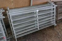 10 x 6' GALVANISED SHEEP HURDLES - 9