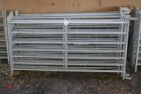 10 x 6' GALVANISED SHEEP HURDLES - 3