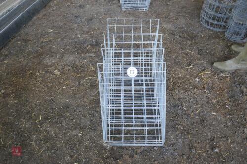 4 WIRE MESH SHEEP HOOK OVER HAY RACKS