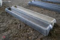 2 8' PLASTIC GROUND FEED TROUGHS - 3