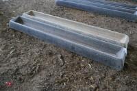 2 8' PLASTIC GROUND FEED TROUGHS - 4