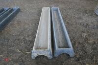 2 8' PLASTIC GROUND FEED TROUGHS - 5