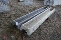 2 8' PLASTIC GROUND FEED TROUGHS - 7