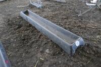 2 X 8' PLASTIC GROUND FEED TROUGHS - 2