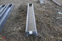 2 X 8' PLASTIC GROUND FEED TROUGHS - 4