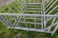 GALVANISED SQUARE SHEEP BALE FEEDER - 9