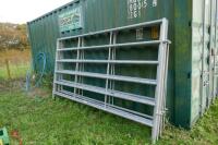 4 BATEMAN 10' GALVANISED CATTLE HURDLES