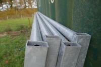 4 BATEMAN 10' GALVANISED CATTLE HURDLES - 9