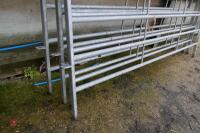 4 BATEMAN 10' GALVANISED CATTLE HURDLES - 4