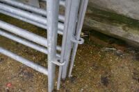 4 BATEMAN 10' GALVANISED CATTLE HURDLES - 10