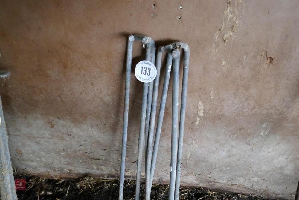 7 GALVANISED SHEEP/ CATTLE PINS