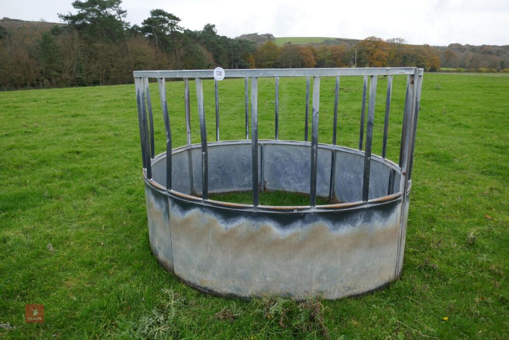 GALVANISED CATTLE ROUND FEEDER