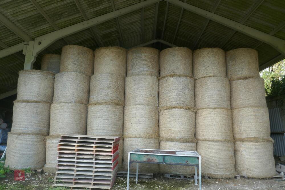 52 ORGANIC ROUND BALES OF HAY (BIDS PER BALE)