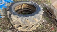 2 TYRES FILLED WITH WIRE ROPE - 3