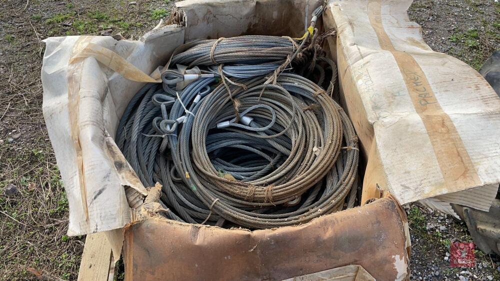 BOX FULL OF WIRE ROPE