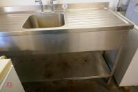 STAINLESS STEEL DOUBLE SINK UNIT - 5