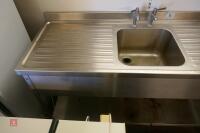 STAINLESS STEEL DOUBLE SINK UNIT - 6