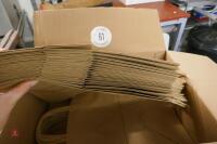 PART BOX OF BROWN PAPER BAGS - 3