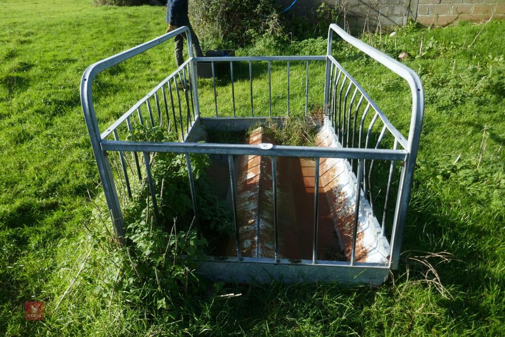 GALVANISED SHEEP RECTANGULAR FEEDER