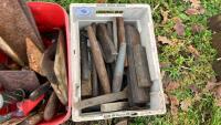 BOX OF HAND TOOLS &BOX SHARPENING STONES - 4