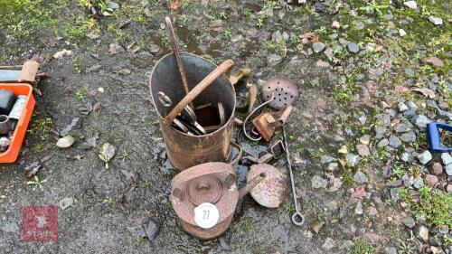 COAL SCUTTLE,KETTLE & IRON WORK