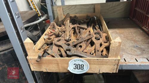 BOX OF SPANNERS