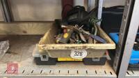 BOX OF TOOL & DRILL & BOXES OF FUSES - 2