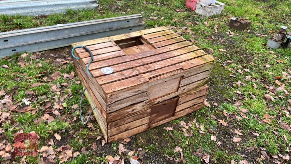 2 POULTRY CRATES